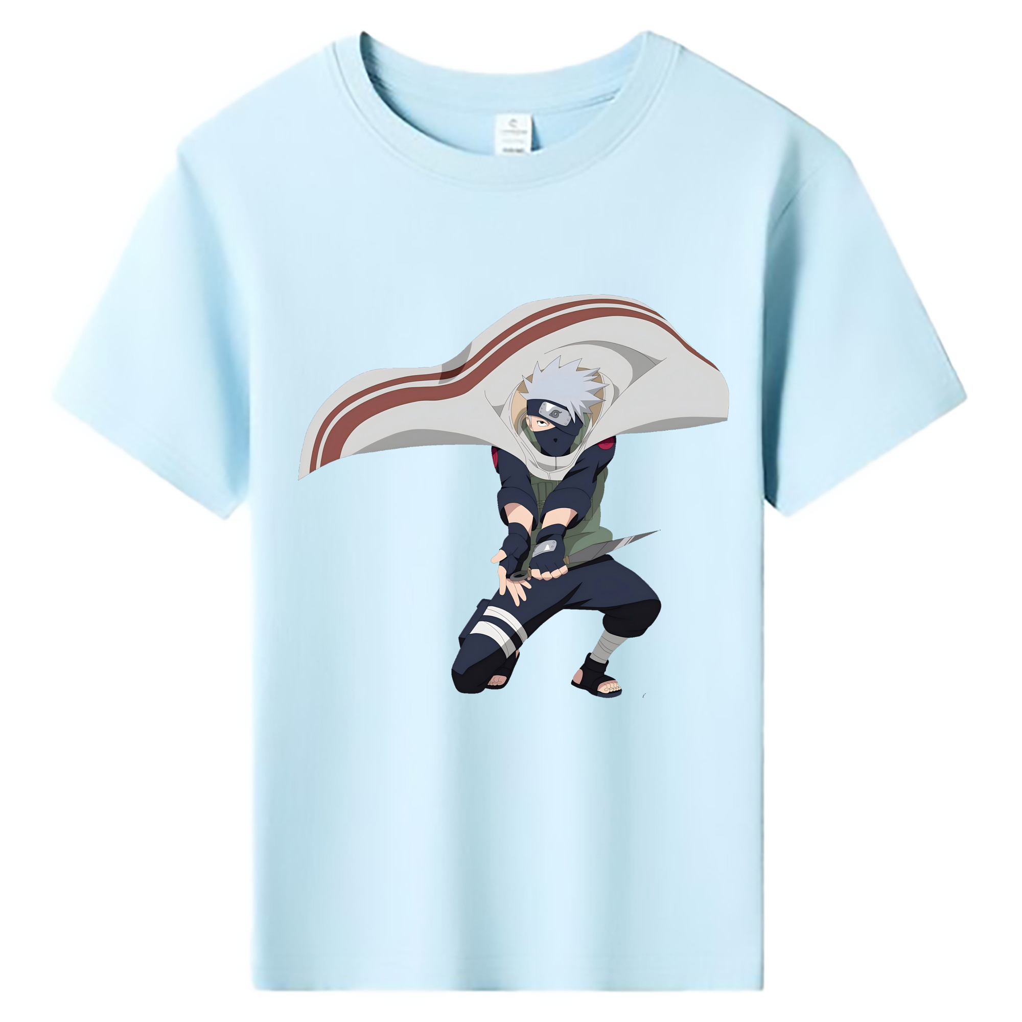（画像用） NARUTO -ナルト- はたけ カカシ Hatake Kakashi 綿100％キッズTシャツ（フロントプリント）